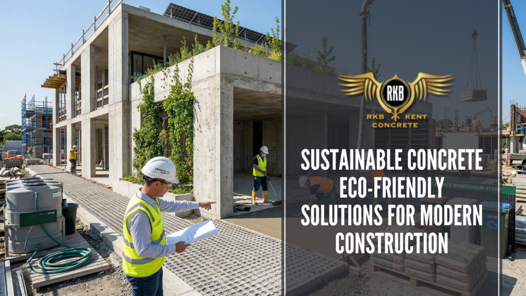 Sustainable Concrete: Eco-Friendly Solutions for Modern Construction