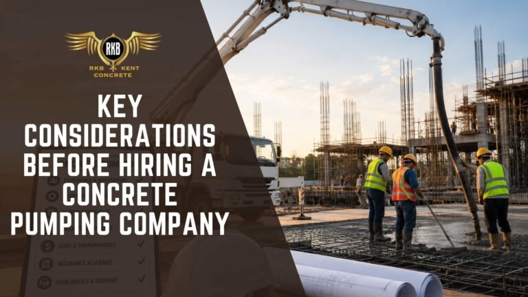Key Considerations Before Hiring a Concrete Pumping Company