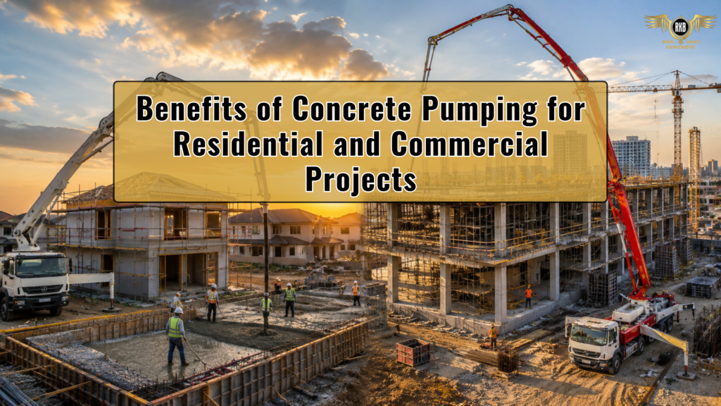 Benefits of Concrete Pumping for Residential and Commercial Project