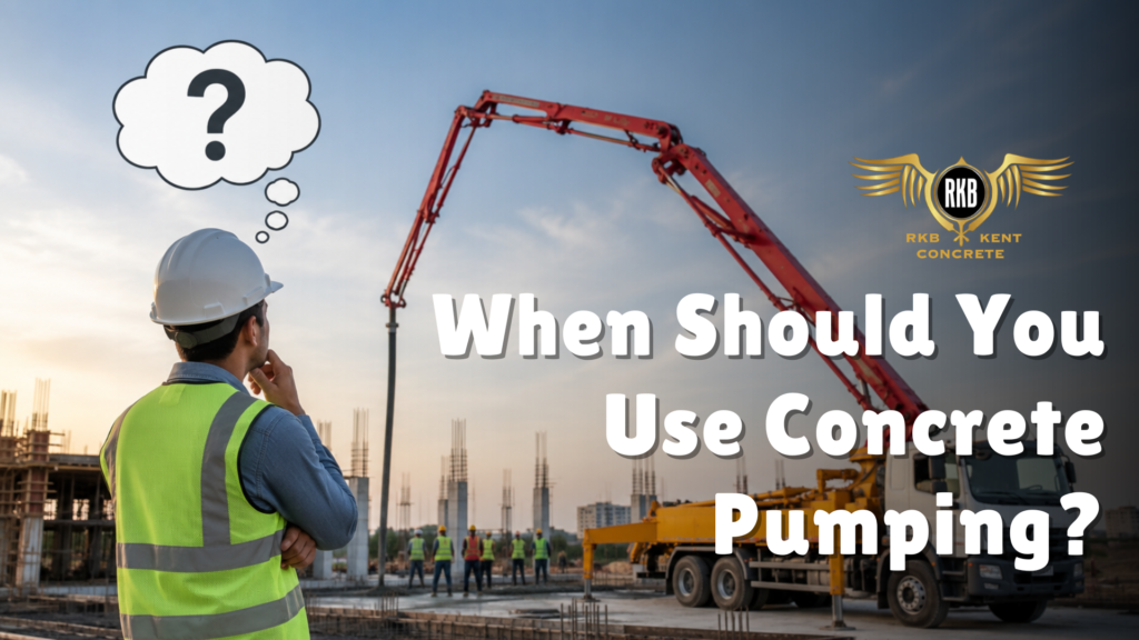 When should you use concrete pumping?