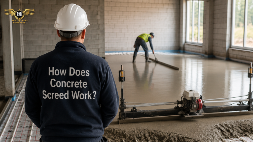 How does concrete screed work?