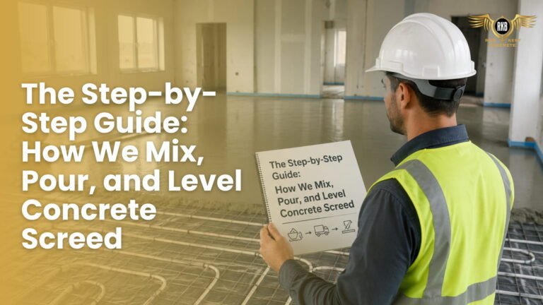 The Step-by-Step Guide: How We Mix, Pour, and Level Concrete Screed