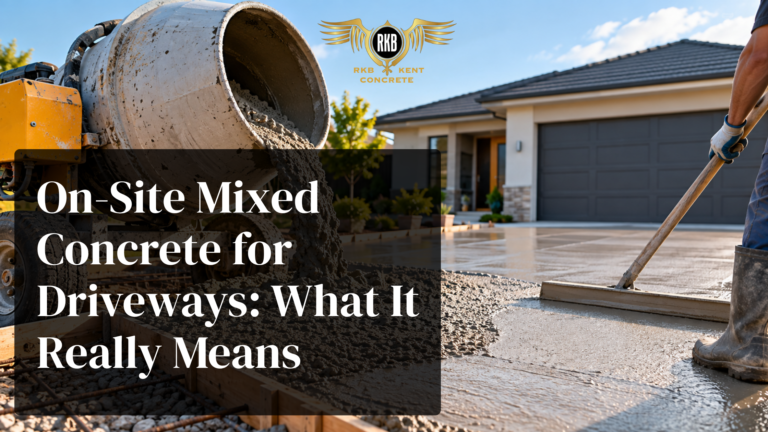 On-Site Mixed Concrete for Driveways: What It Really Means